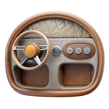 elegant traditional Luxury Car Interior Dashboard Cutout Element high quality png