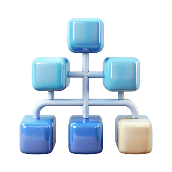 elegant creative Machine Learning Data Flow Diagram Transparent Background original png