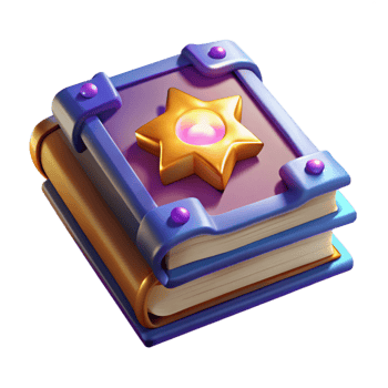extraordinary rustic Magic Book with Glowing Runes Transparent Element premium png