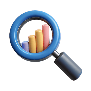 stunning creative Magnifying Glass Over Business Plan Cutout authentic png
