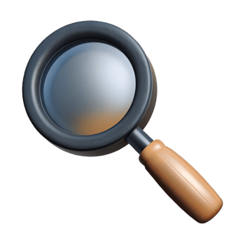 stunning rustic Magnifying Glass with Black Handle Transparent Background high resolution png