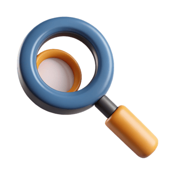 impressive artistic Magnifying Glass Zooming in Detail View Cutout professional png