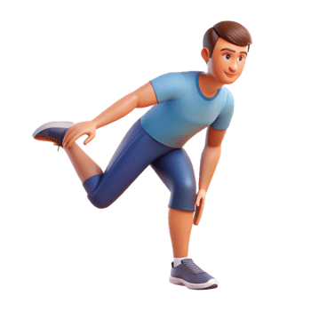 wonderful vintage Man Stretching Calf Muscle Transparent Background original png