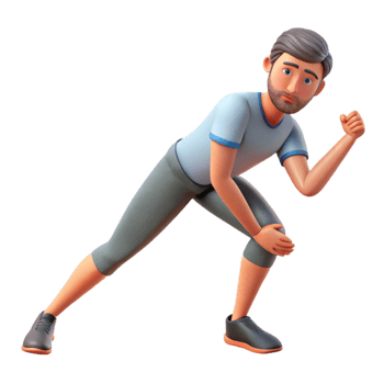 magnificent vintage Man Stretching Hamstrings Standing Cutout authentic png