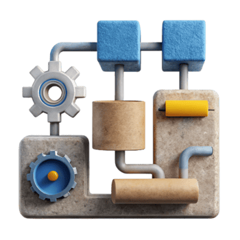 wonderful abstract Manufacturing Process Diagram Cutout professional png