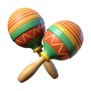 serene creative Maracas Shaking Isolated on Transparent Background original png