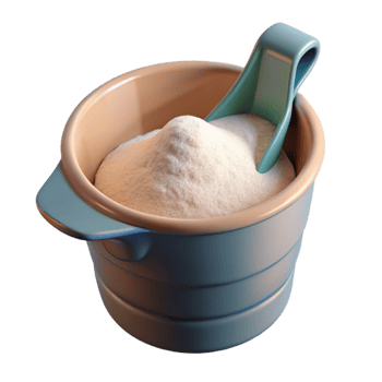 extraordinary minimalist Measuring Cup with Flour Isolated 4K png