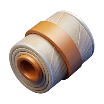 wonderful minimalist Medical Bandage Roll Isolated on Transparent Background 4K png