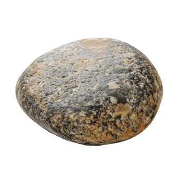 Natural pebble stone isolated against a clean transparent background for use in various decorative applications, pebble stone isolated on transparent background png