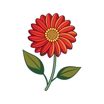 Stylish Helenium Plant Design vector