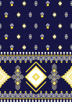 geometric with triangle and square shape pattern fabric and carpet, illustration design vector