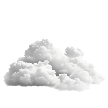 Soft transparent clouds gently floating in a clear sky on a bright day against an isolated background, transparent clouds isolated on transparent background png