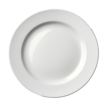 A simple transparent plate against a clean transparent background highlighting minimalistic design in dining settings, transparent plate and bowl on transparent background png