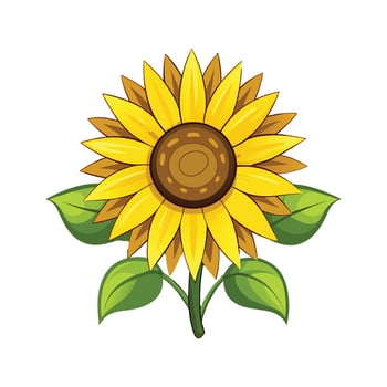 Stylish Sunflower for Unique Floral Illustrations vector