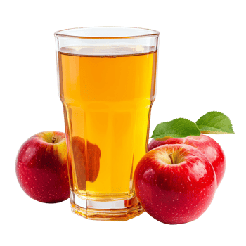 A refreshing glass of apple juice surrounded by ripe red apples on a clean surface, A glass of apple juice with red apples isolated png