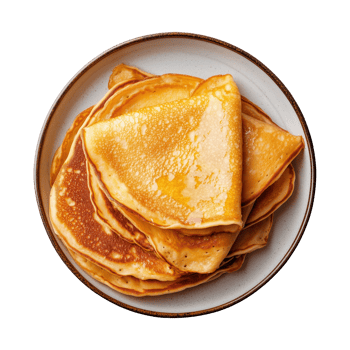 Elegant Stack of Crepes png