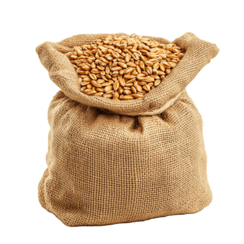 Burlap Sack Filled with Healthy Oats for Snacks png