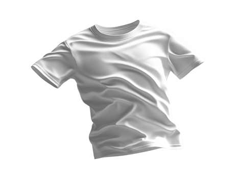 plain white t shirt with wrinkled texture, ideal for casual wear png