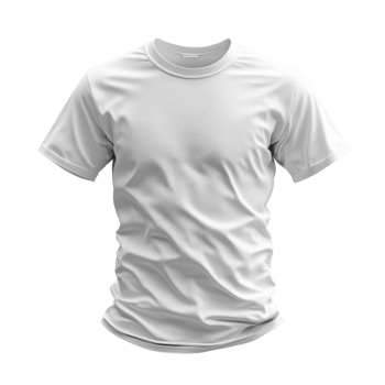 plain white t shirt with relaxed fit and soft fabric, ideal for casual wear png