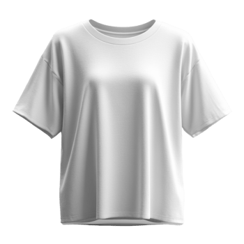 The plain white t shirt with relaxed fit and short sleeves, perfect for casual wear png