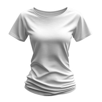 A plain white t shirt with relaxed fit and soft fabric, perfect for casual wear png