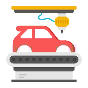 design of car production line vector