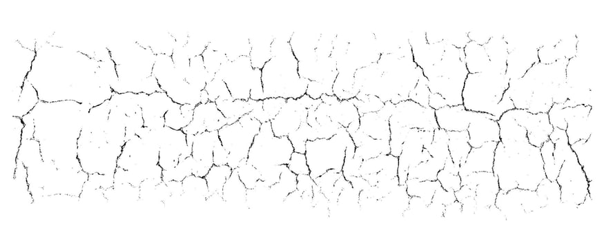 overlay abstract texture. Crack ground for abstract on white background. vector