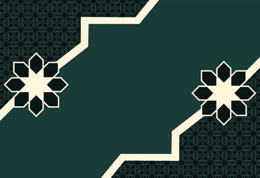 an islamic background with a star pattern, green abstract background with flowers vector