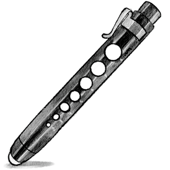 Pen light watercolor illustration png