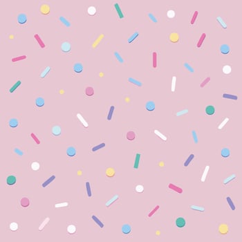 Soft and Dreamy Confetti Background in Delicate Pastel Pink Patterns vector