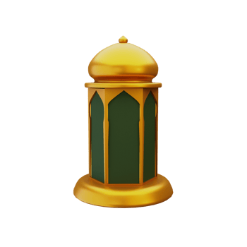 Arabic Lantern 3D Illustration png