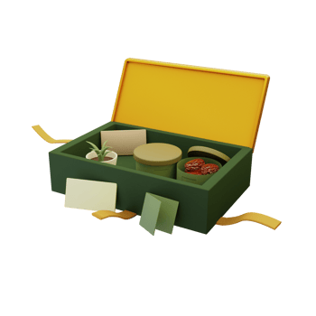 hampers dynamic premium 3D Illustration png