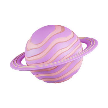 Saturn Planet 3D Icon png