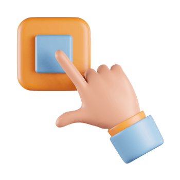 Tap Stop Button 3D Icon png