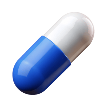 beautiful abstract Medical Pill Capsule Blue and White Isolated Element high quality png