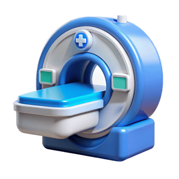 extraordinary contemporary Medical Scanner Interface Blue and White Isolated png