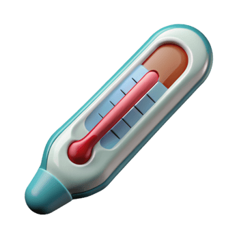 beautiful modern Medical Thermometer Side View Isolated Element authentic png