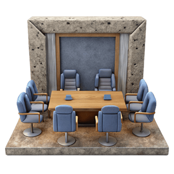 extraordinary creative Meeting Room Interior Front View Cutout Element genuine png