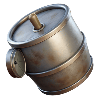 dramatic minimalist Metal Drum with Spout Transparent genuine png