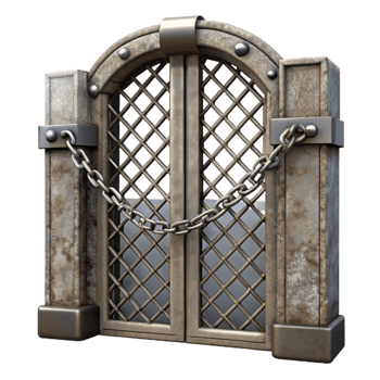 stunning creative Metal Gate Chain Link Detail Cutout high quality png