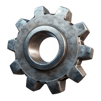 magnificent classic Metal Gear Cogwheel Close Up Transparent Background exclusive png