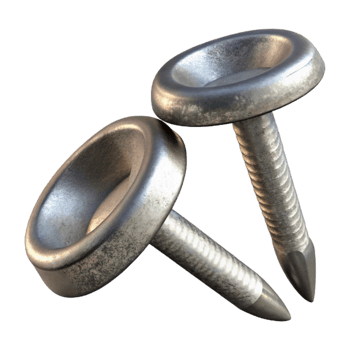 dramatic vintage Metal Nails Galvanized Finish Isolated genuine png