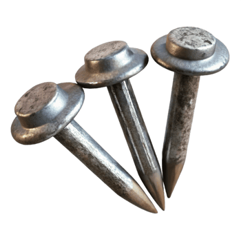 serene rustic Metal Nails Galvanized Finish Isolated detailed png