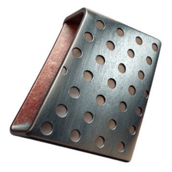 beautiful classic Metal Sheet Perforated Texture Cutout detailed png