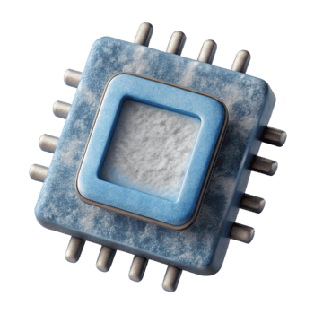 beautiful rustic Microchip Close Up View Transparent Background Cutout original png