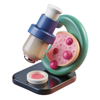 vibrant modern Microscope Slide with Cell Sample Transparent Background Cutout authentic png