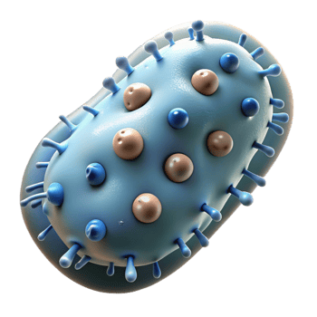 vibrant classic Microscopic Bacteria Close Up View Transparent Element authentic png