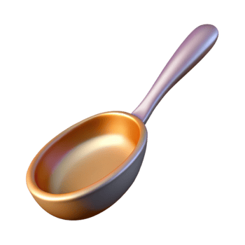 wonderful creative Mixing Spoon Cutout Angled View high resolution png