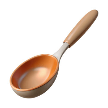extraordinary minimalist Mixing Spoon Cutout Angled View detailed png