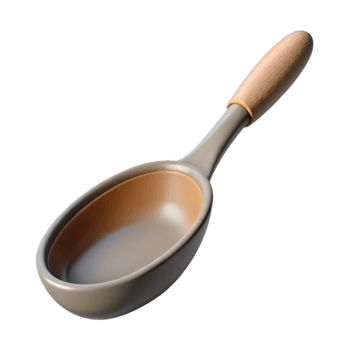 elegant artistic Mixing Spoon Cutout Angled View professional png